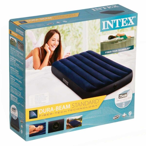 İntex Fiber-Tech Dura-Beam Lacivert Kamp Yatağı (99x191x25cm) LACİVERT
