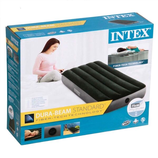 İntex Fiber-Tech Dura-Beam Yeşil Kamp Yatağı (76x191x25cm)