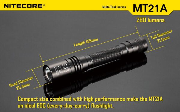Nitecore MT21A 260 Lümen El Feneri