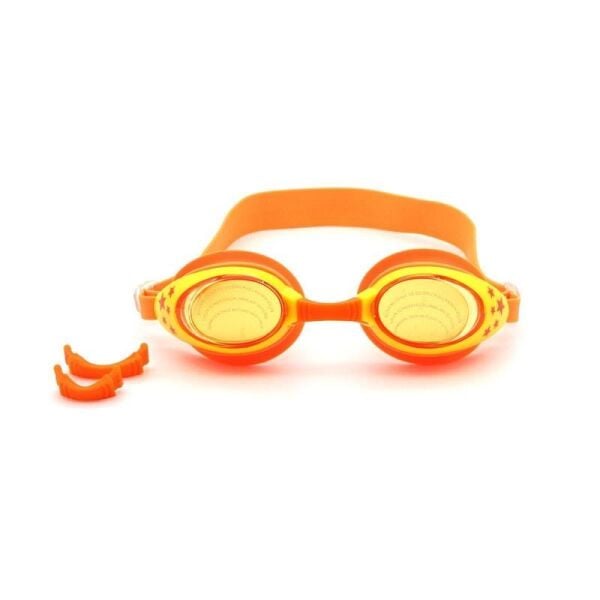 Bermuda Çocuk Yüzücü Gözlüğü [Silikon Antifog] TURUNCU