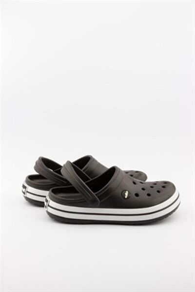 Akınalbella Garson Eva Sandalet Kadın Terlik Siyah/Beyaz/Siyah - 36