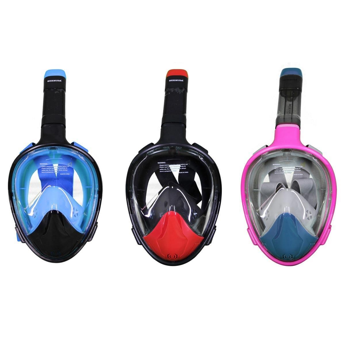 Bermuda Full Face Tam Yüz Dalış Maske Şnorkel Set