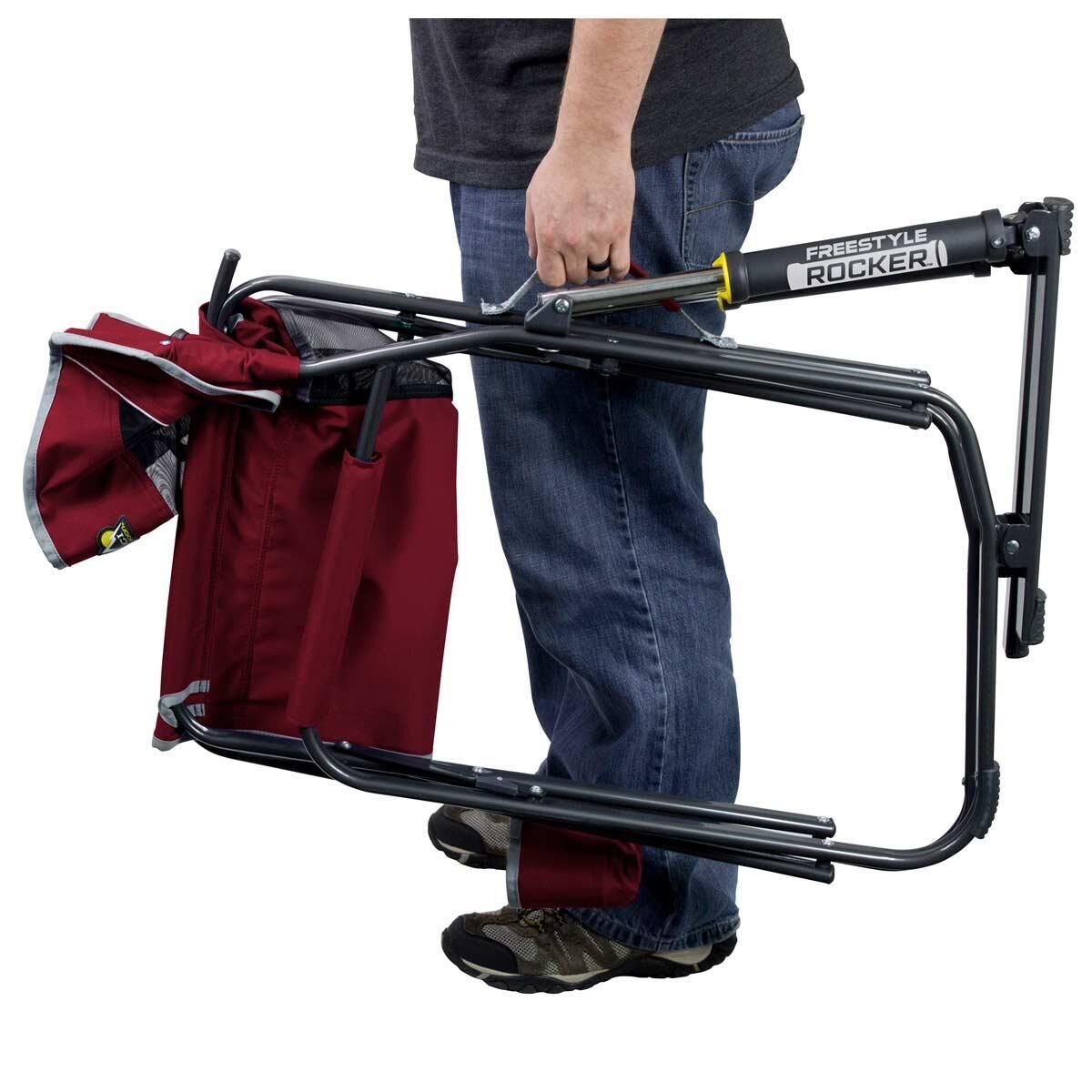 Gci Outdoor Freestyle Amortisörlü Katlanır Kamp Sandalyesi BORDO
