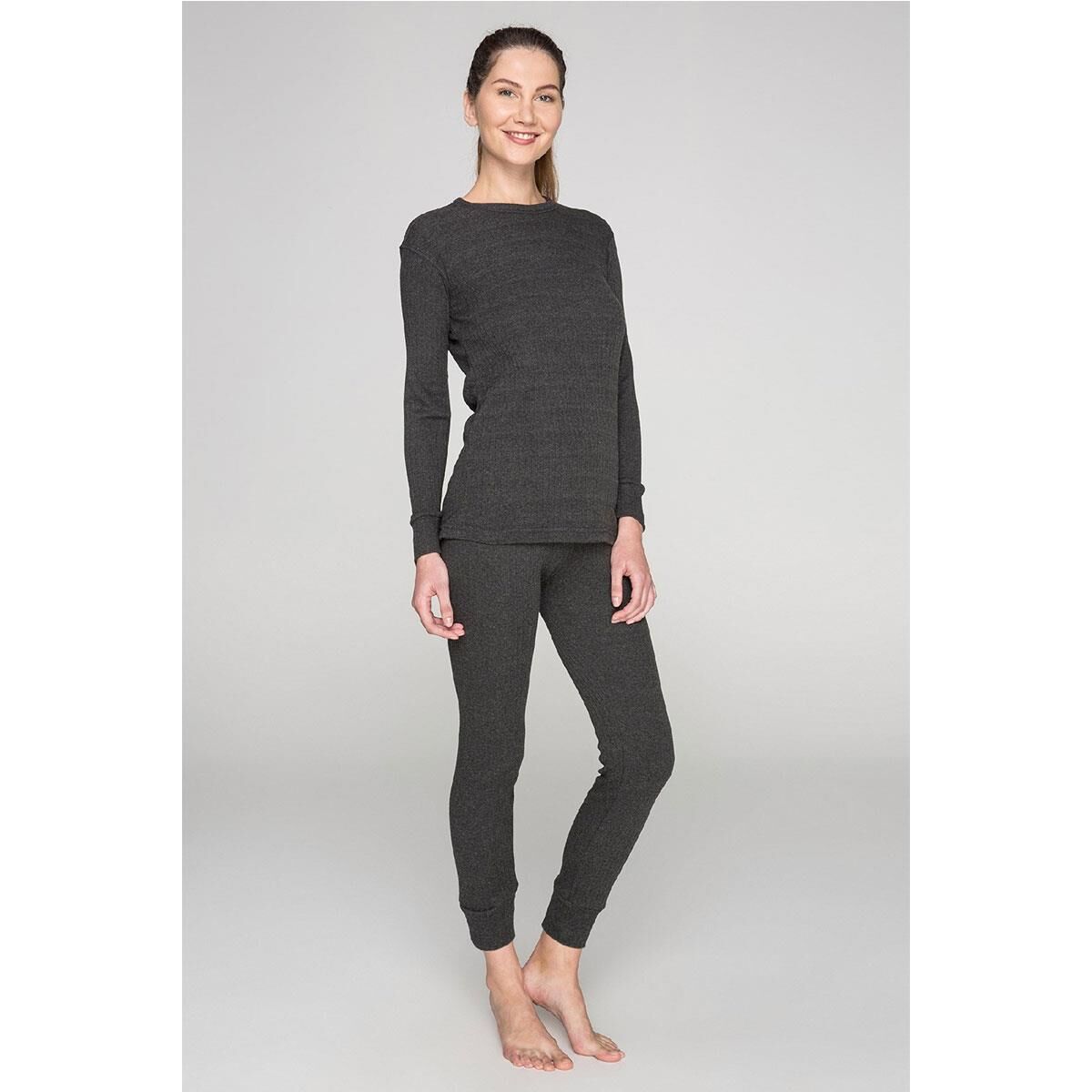 Thermoform Soft Interlock Termal İçlik Takım Antrasit Melanj - 3XL