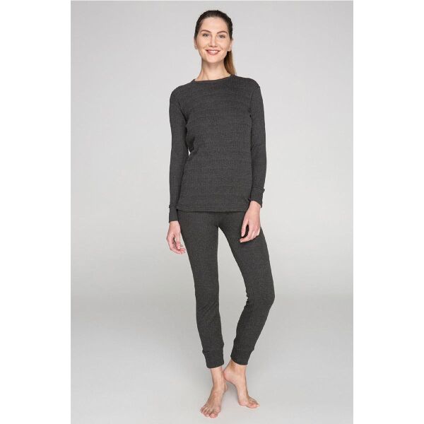 Thermoform Soft Interlock Termal İçlik Takım Antrasit Melanj - L
