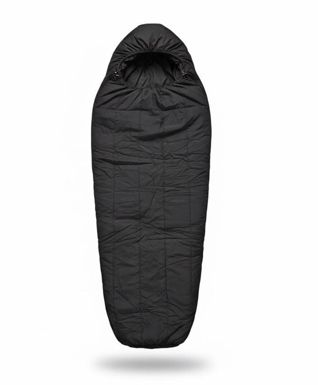Zarf Tipi Kapüşonlu Uyku Tulumu Siyah