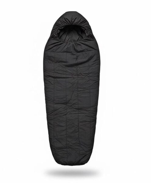 Zarf Tipi Kapüşonlu Uyku Tulumu Siyah