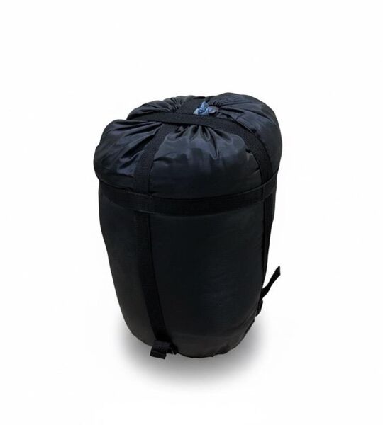 Zarf Tipi Kapüşonlu Uyku Tulumu -4°C Açık Mavi/Gri