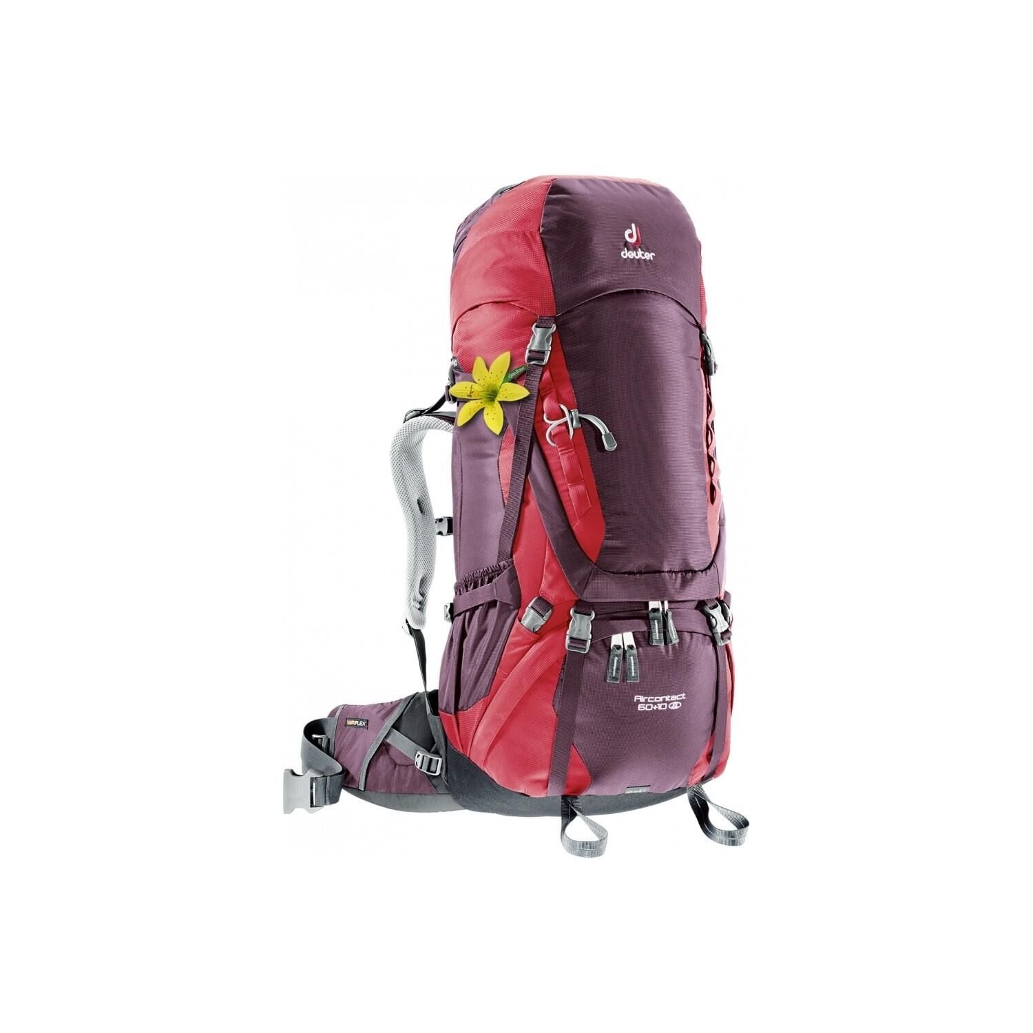 Deuter Air Contact SL 60+10 Lt Sırt Çantası KIZILCIK - TAŞ