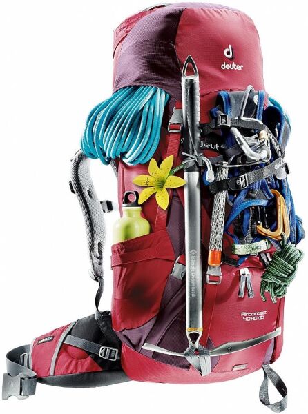 Deuter Air Contact SL 60+10 Lt Sırt Çantası KIZILCIK - TAŞ