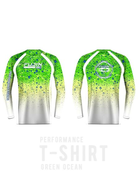 Fujin Performance T-Shirt Green Ocean Green Ocean - XL