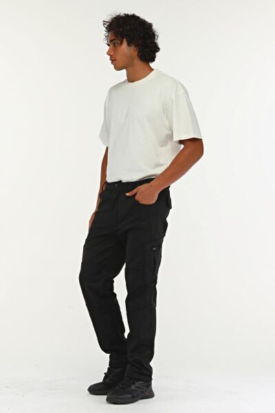 North Trace Expedition Kargo Cepli Erkek Softshell Pantolon SİYAH - 2XL