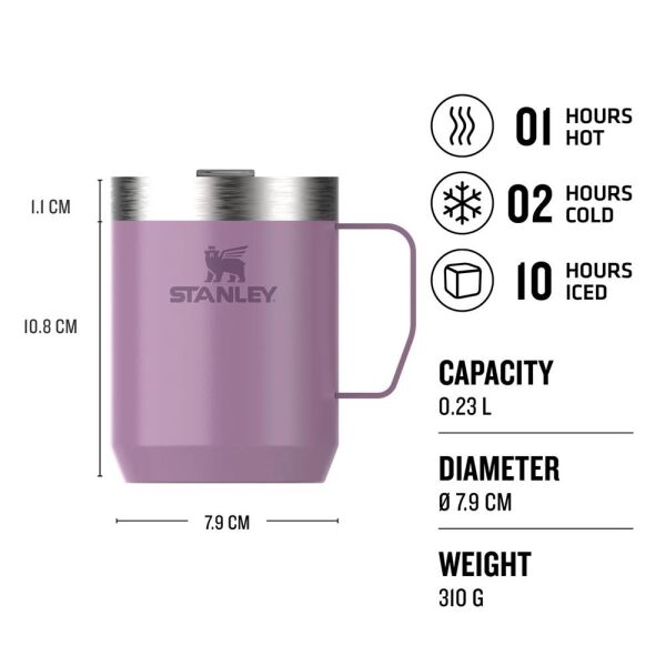 Stanley Klasik Paslanmaz Çelik Termos Bardak 0,23 LT Lilac Gloss