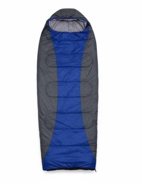 Zarf Tipi Uyku Tulumu -15°C Mavi/Gri