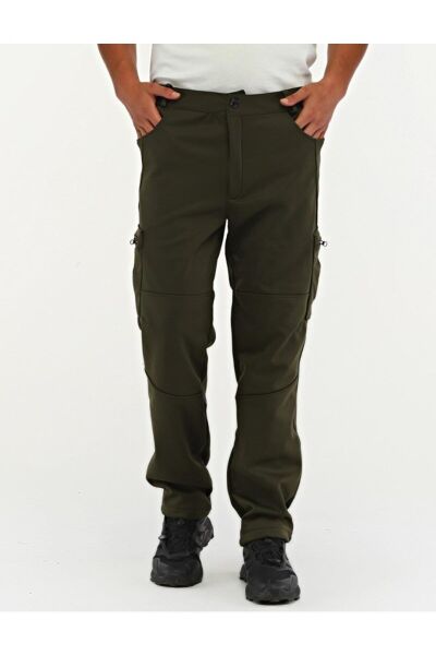 North Trace Expedition Kargo Cepli Erkek Softshell Pantolon HAKİ - 2XL