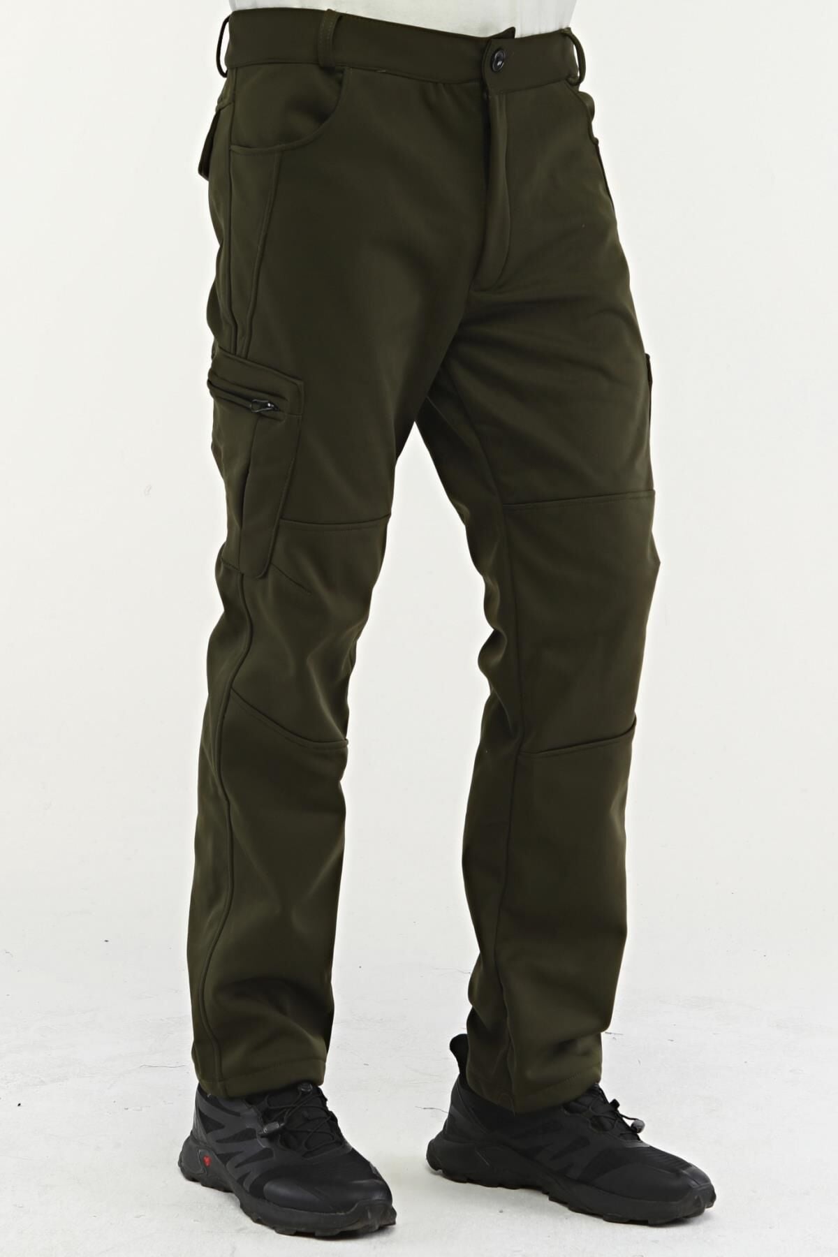 North Trace Expedition Kargo Cepli Erkek Softshell Pantolon HAKİ - M
