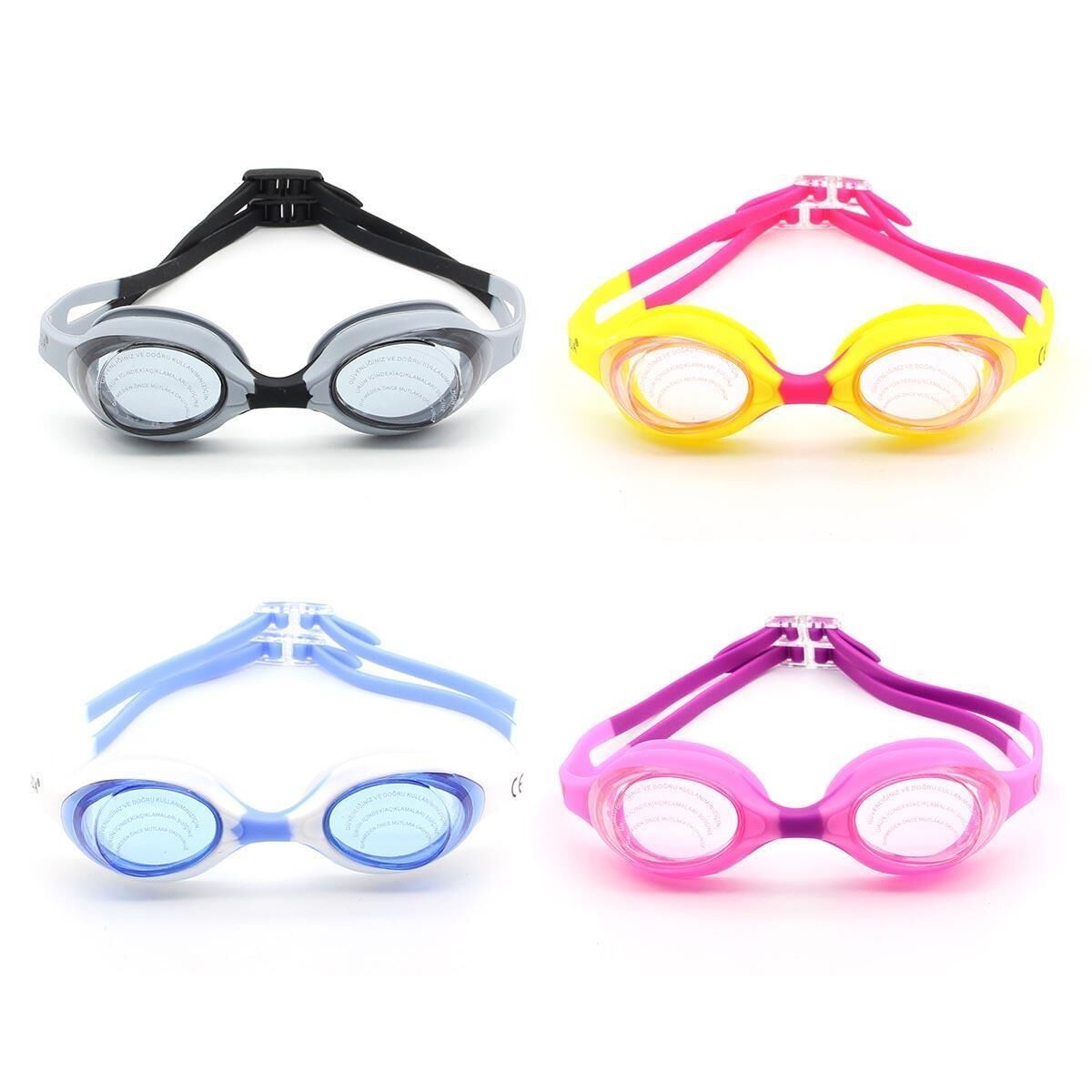 Bermuda Çocuk Yüzücü Gözlüğü [Silikon] Siyah/Gri