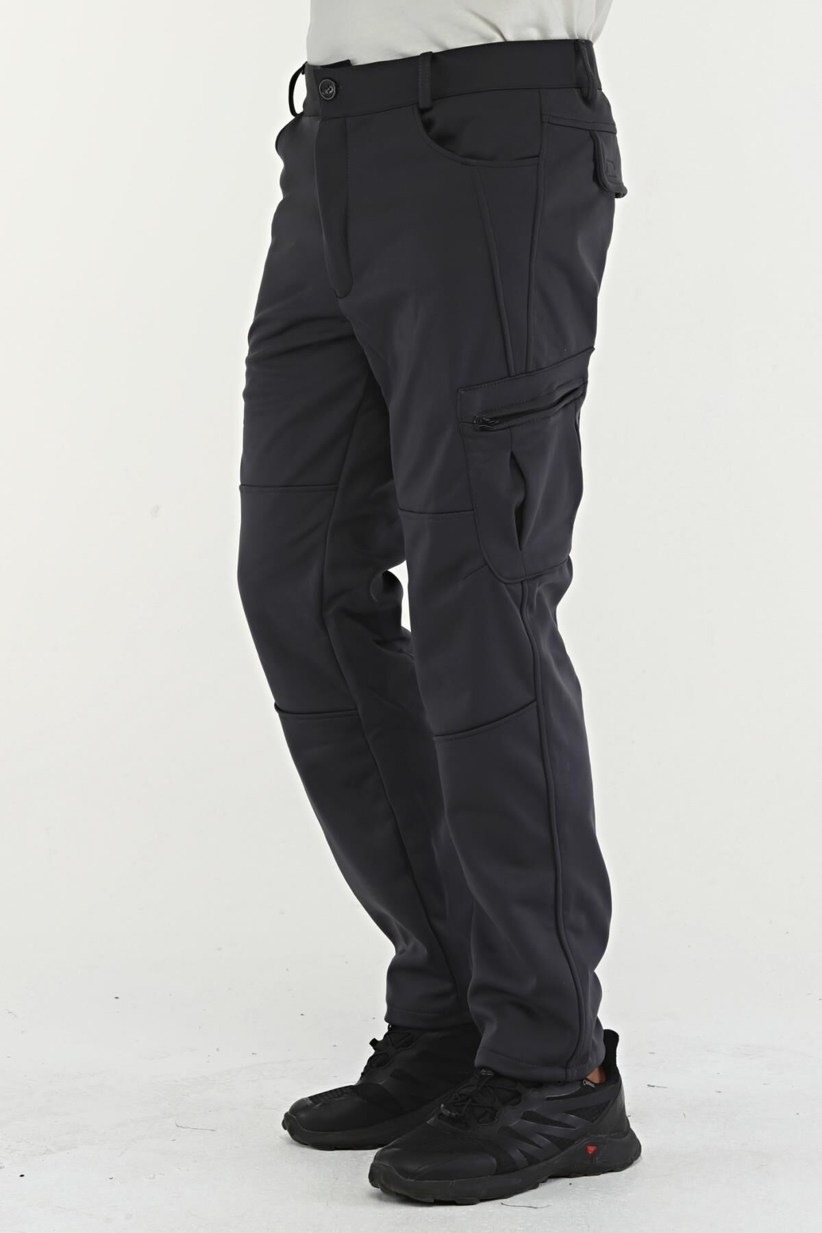 North Trace Expedition Kargo Cepli Erkek Softshell Pantolon Füme - 2XL