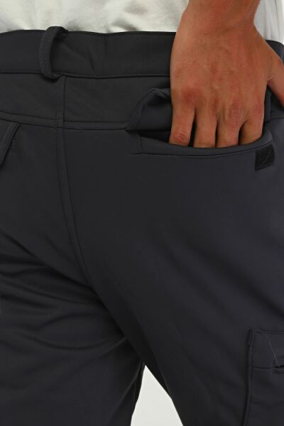 North Trace Expedition Kargo Cepli Erkek Softshell Pantolon Füme - 2XL