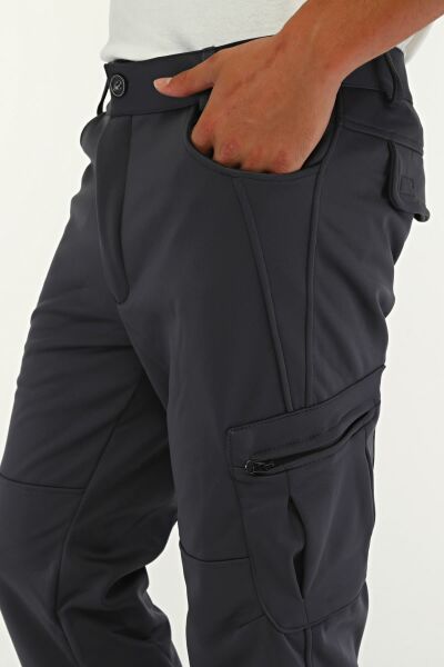 North Trace Expedition Kargo Cepli Erkek Softshell Pantolon Füme - 2XL