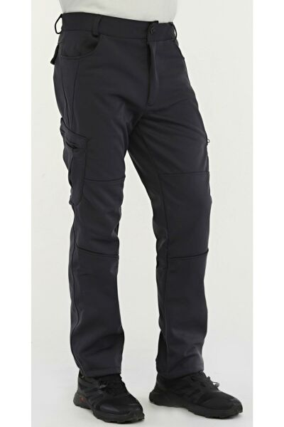 North Trace Expedition Kargo Cepli Erkek Softshell Pantolon Füme - 2XL