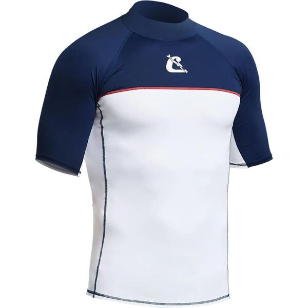 Cressi Shield Rash Guard Man T-Shirt WHITE - BLUE - 2XL - NO:6