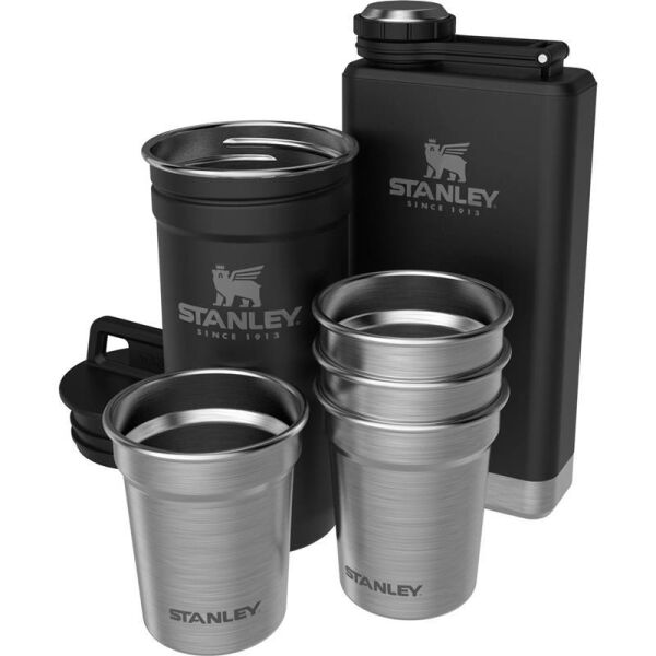 Stanley Adventure Çelik Shot Bardak ve Matara Seti SİYAH