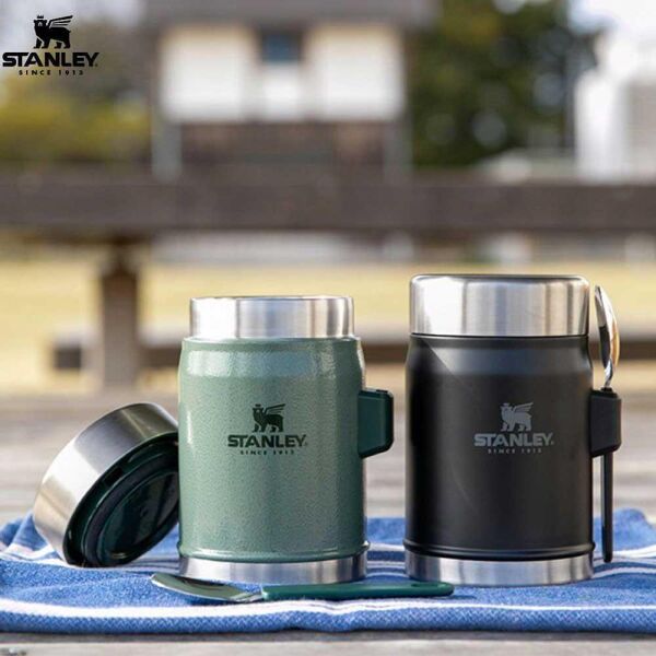 Stanley Klasik Paslanmaz Çelik Yemek Termosu Kaşıklı 0,40 Lt YEŞİL