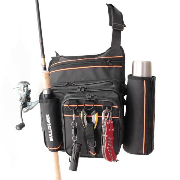 Bullshark 5 Cepli Suluk Hazneli Spin ve Lrf Çantası (Siyah)