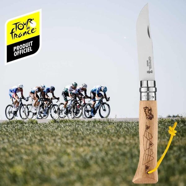 Opinel 2021 Tour de France Engraved No 08 Paslanmaz Çelik Çakı