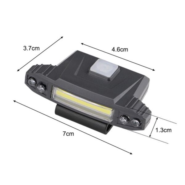 Black Watton 100 Lümen Şarjlı Şapka Lambası