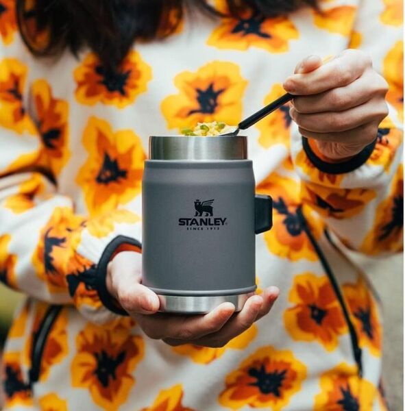 Stanley Klasik Paslanmaz Çelik Yemek Termosu Kaşıklı 0,40 Lt Charcoal