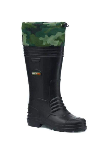 Akınal Bella Konçlu Büzmeli Su Geçirmez Eva Çizme SİYAH - 40-41