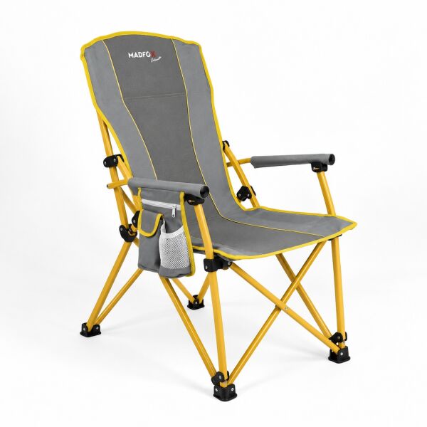 Madfox Savanna Katlanır Kamp Sandalyesi Steel Mustard