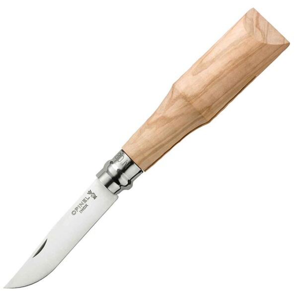 Opinel No 8 Zeytin Ağacı Saplı Paslanmaz Çelik Çakı