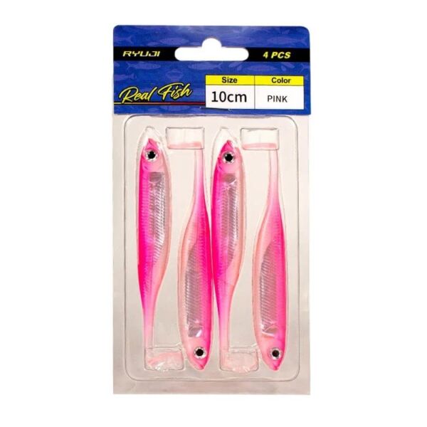 Ryuji Real Fish 10cm Silikon Yem [4 Adet] SİLVER