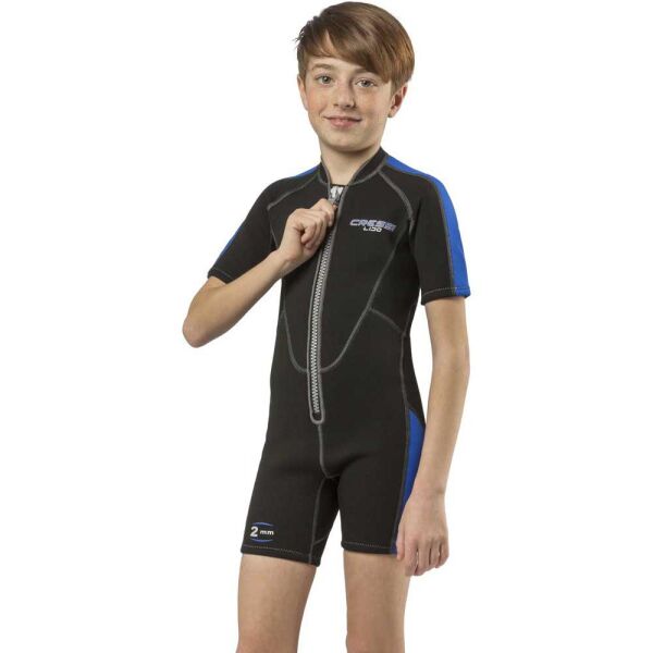 Cressi Lido Junior Shorty Dalış Elbisesi BLACK / BLUE - 2MM - L (12/13 YAŞ)