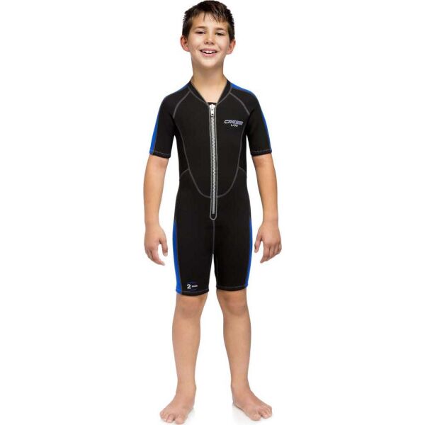 Cressi Lido Junior Shorty Dalış Elbisesi BLACK / BLUE - 2MM - L (12/13 YAŞ)