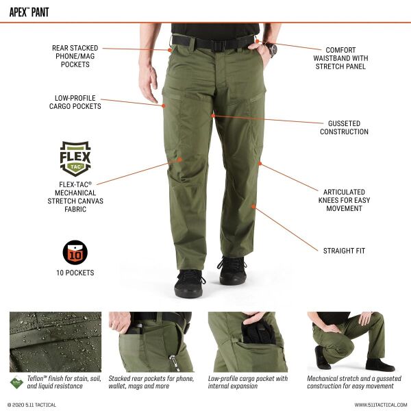 5.11 Apex Pantolon Yeşil