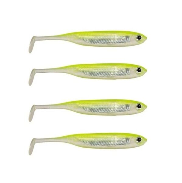 Ryuji Real Fish 10cm Silikon Yem [4 Adet] LEMON