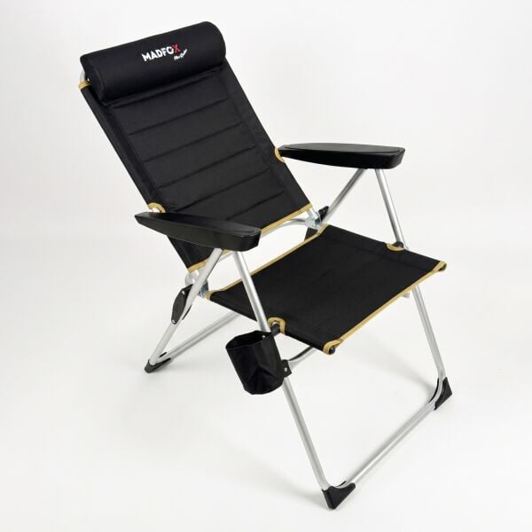 Madfox Flexi-Recline 5 Kademeli Katlanır Kamp Sandalyesi BLACK