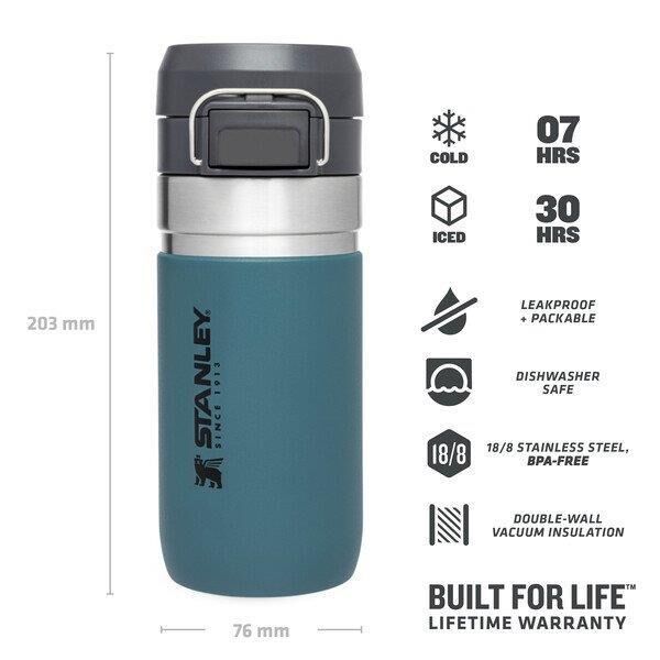 Stanley The Quick Flip Paslanmaz Çelik Soğuk Su Termosu 0.47 LT Petrol Mavisi