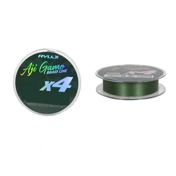 Ryuji Aji Game x4 Süper Smooth İp Misina Dark Green - 150 MT - 0,04 MM