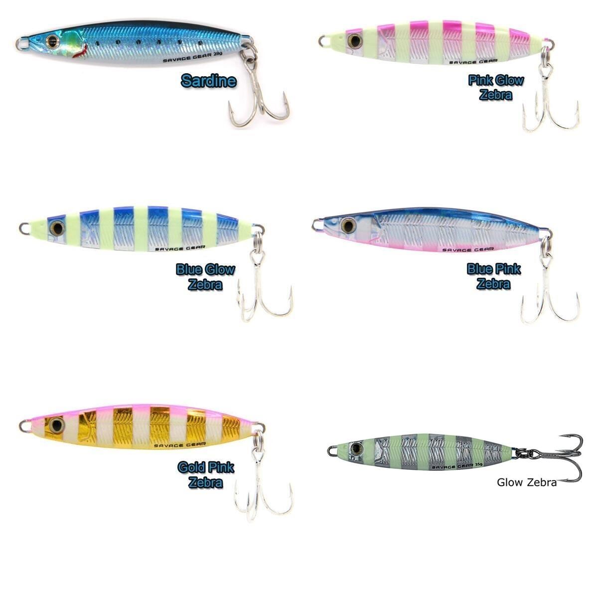 Savage Gear Psycho Sprat 28Gr Jig Yem GLOW ZEBRA