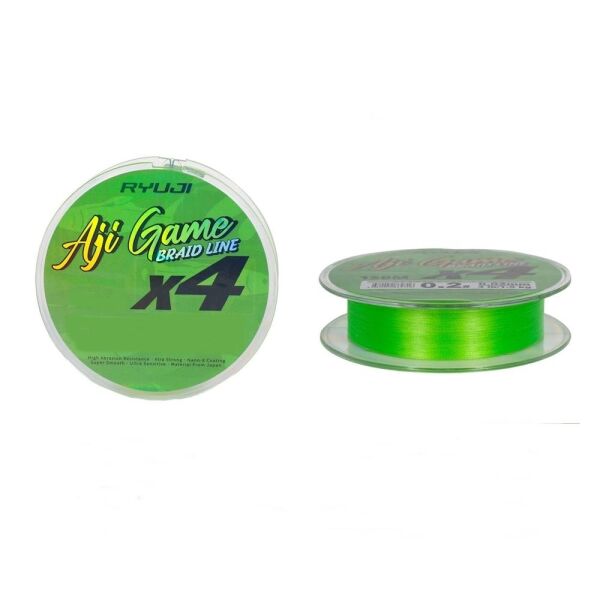 Ryuji Aji Game x4 Süper Smooth İp Misina CHARTREUSE - 150 MT - 0,03 MM