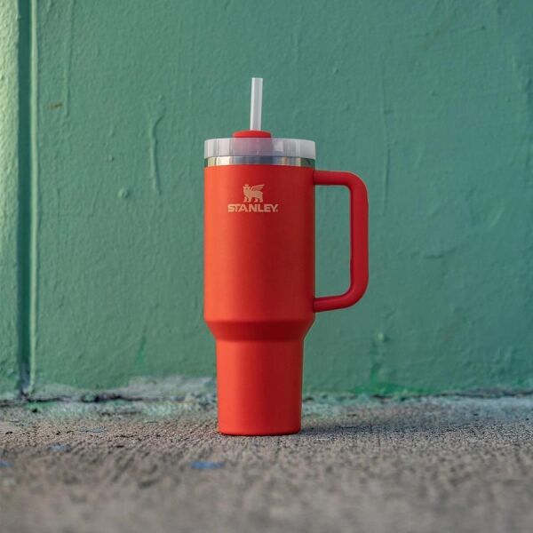 Stanley Quencher H2.O FlowState Tumbler Pipetli Termos Bardak 1.18 Lt TURUNCU
