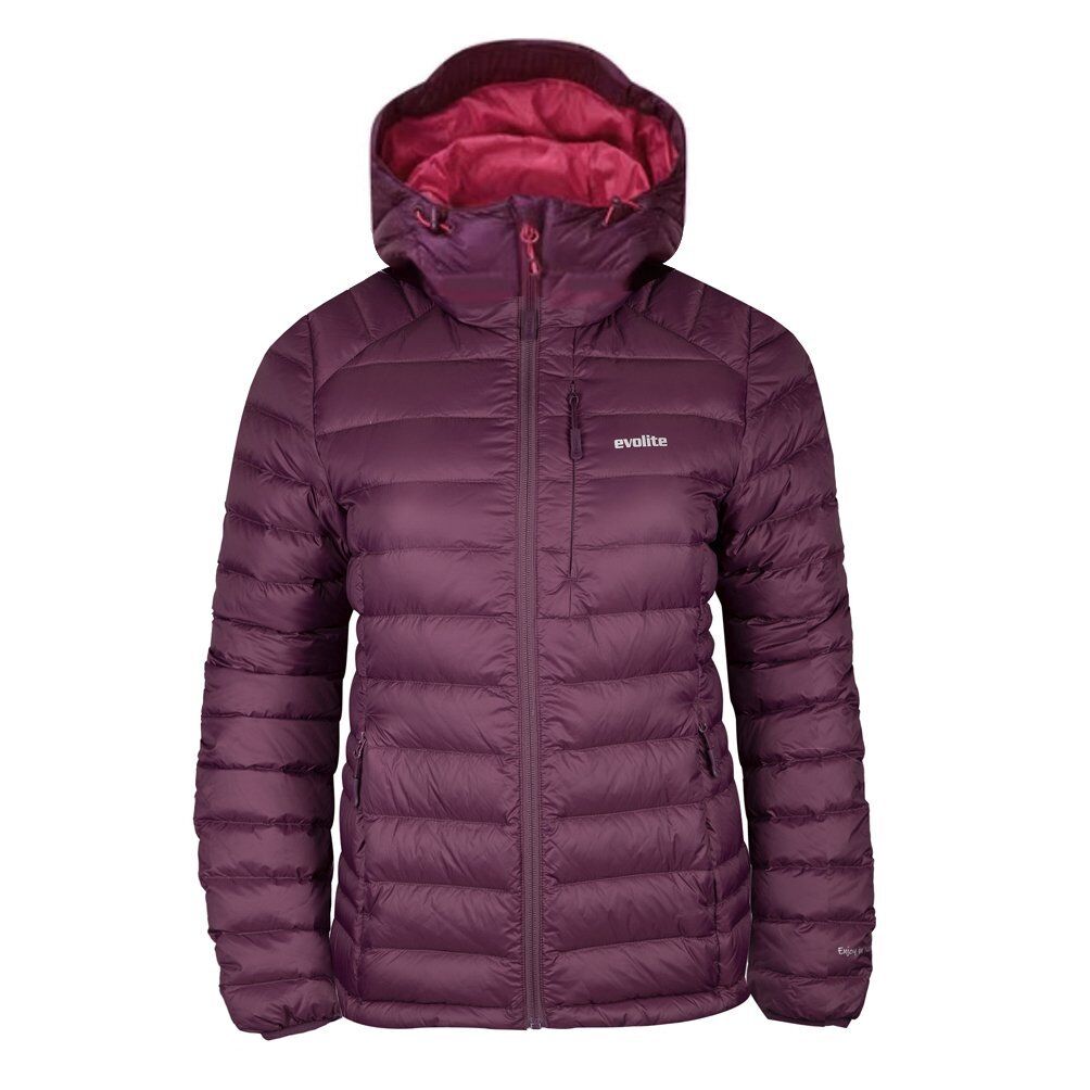 Evolite DownTouch Bayan Kaz Tüyü Mont - Mor XL