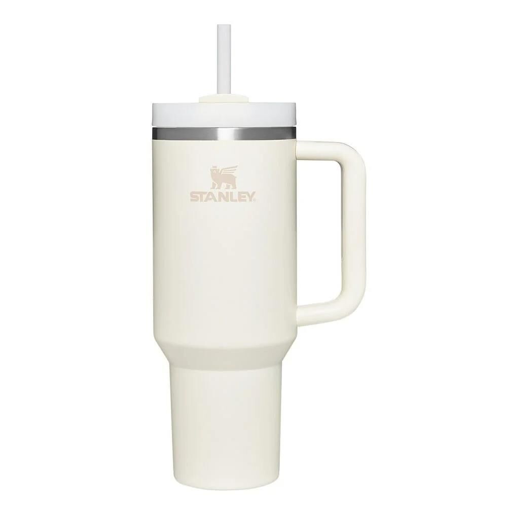 Stanley Quencher H2.O FlowState Tumbler Pipetli Termos Bardak 1.18 Lt Cream Tonal