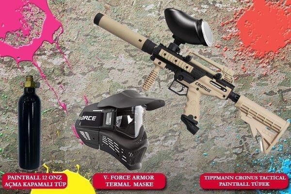 Tippmann Cronus Tactical Paintball İşaretleyici Seti Tan