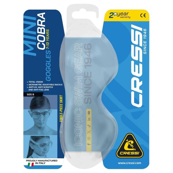 Cressi Mini Cobra Deniz Gözlüğü Beyaz/Mavi